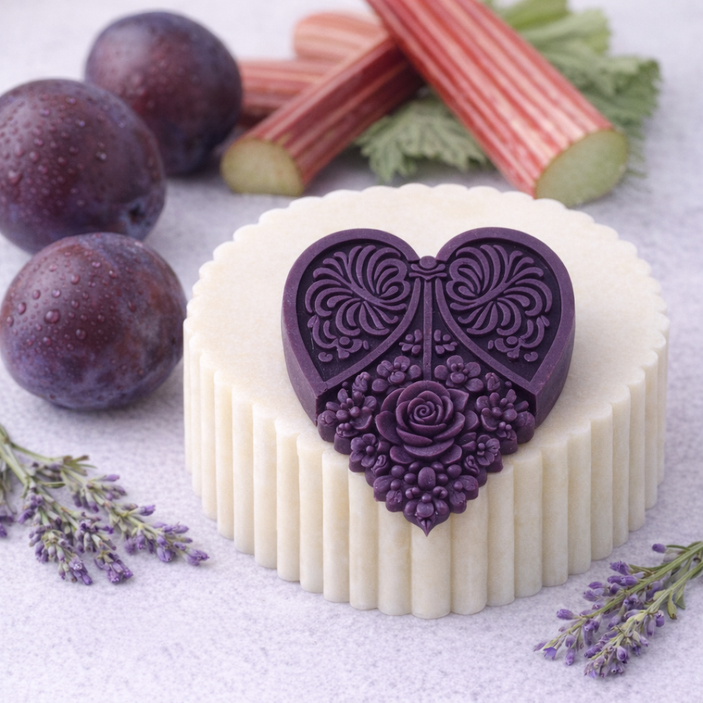 Heart Muffin Melts Plum & Rhubarb