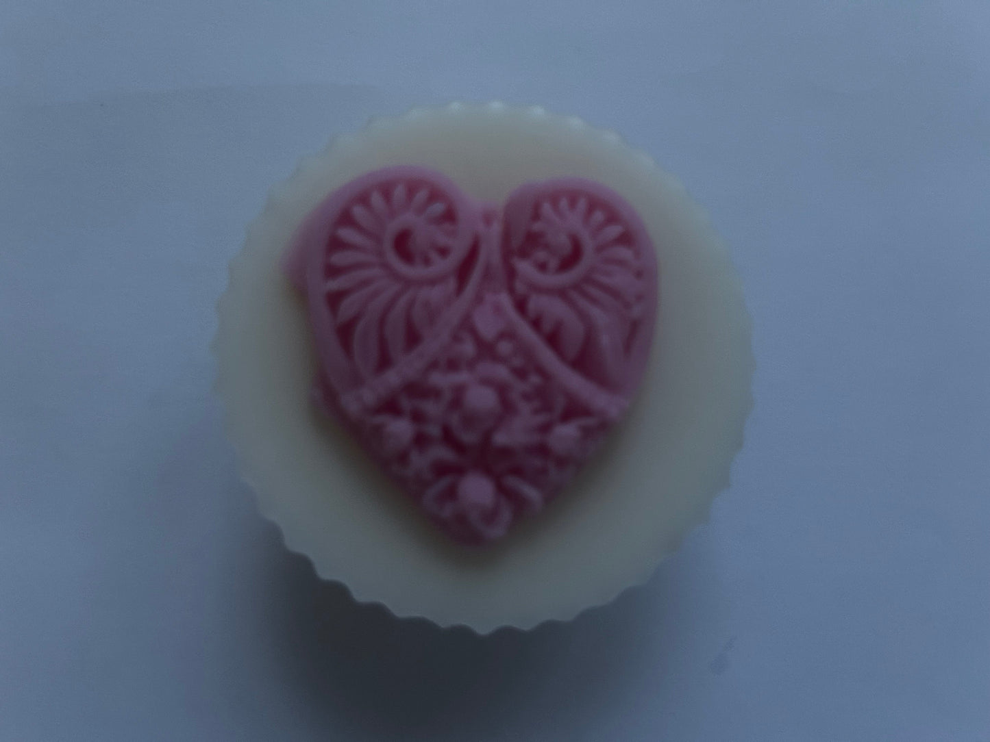 Heart Muffin Melts Pink Rhubarb