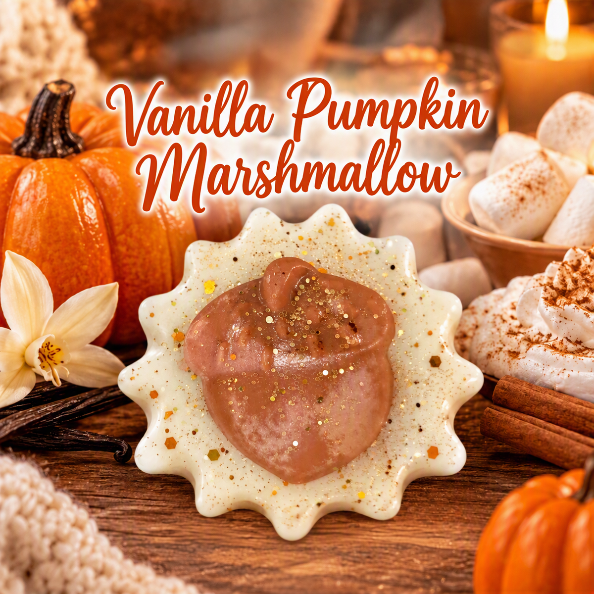 Melter Cup Wax Melt Vanilla Pumpkin Marshmallow