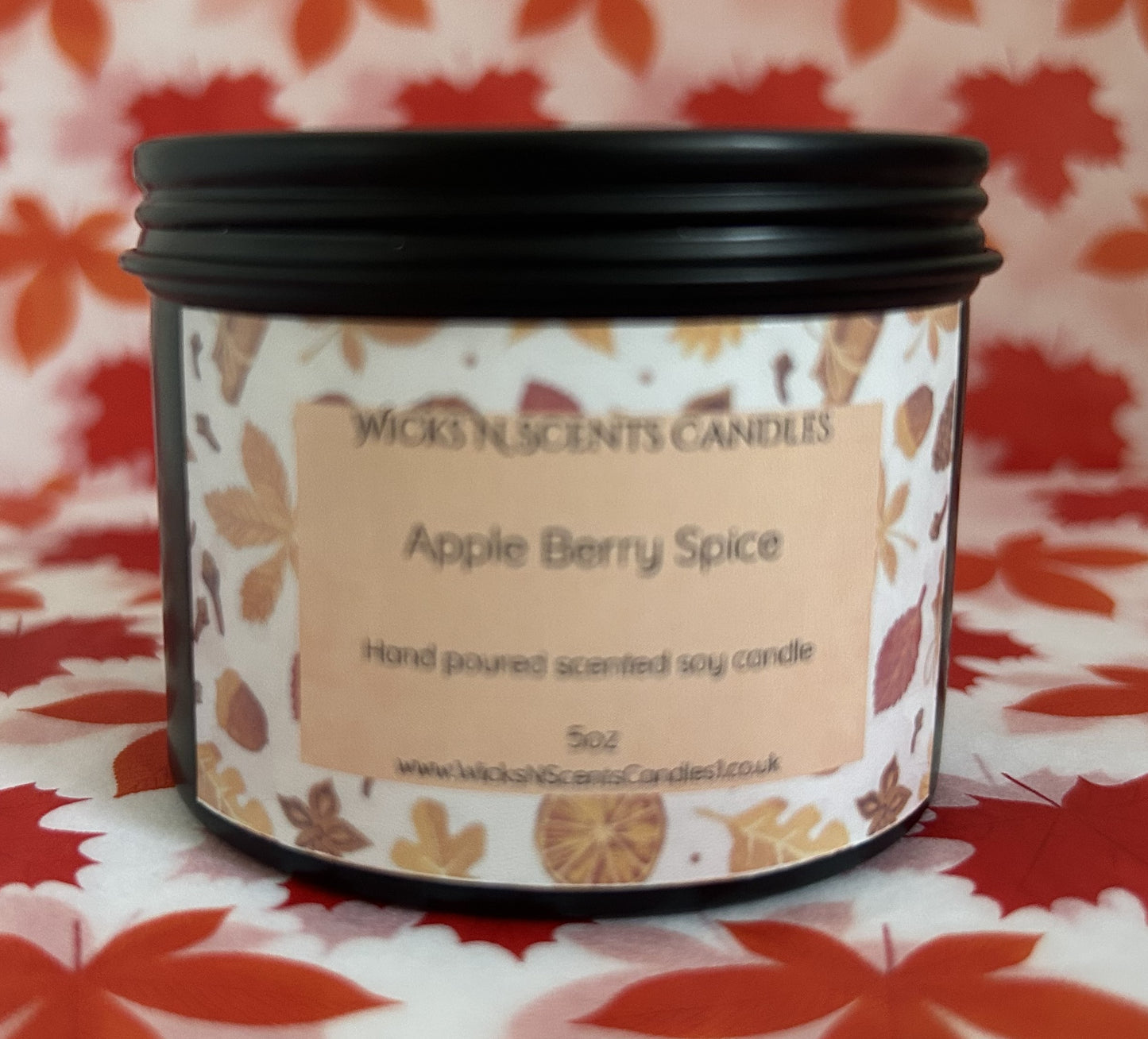 5oz Tin Candle- Apple Berry Spice