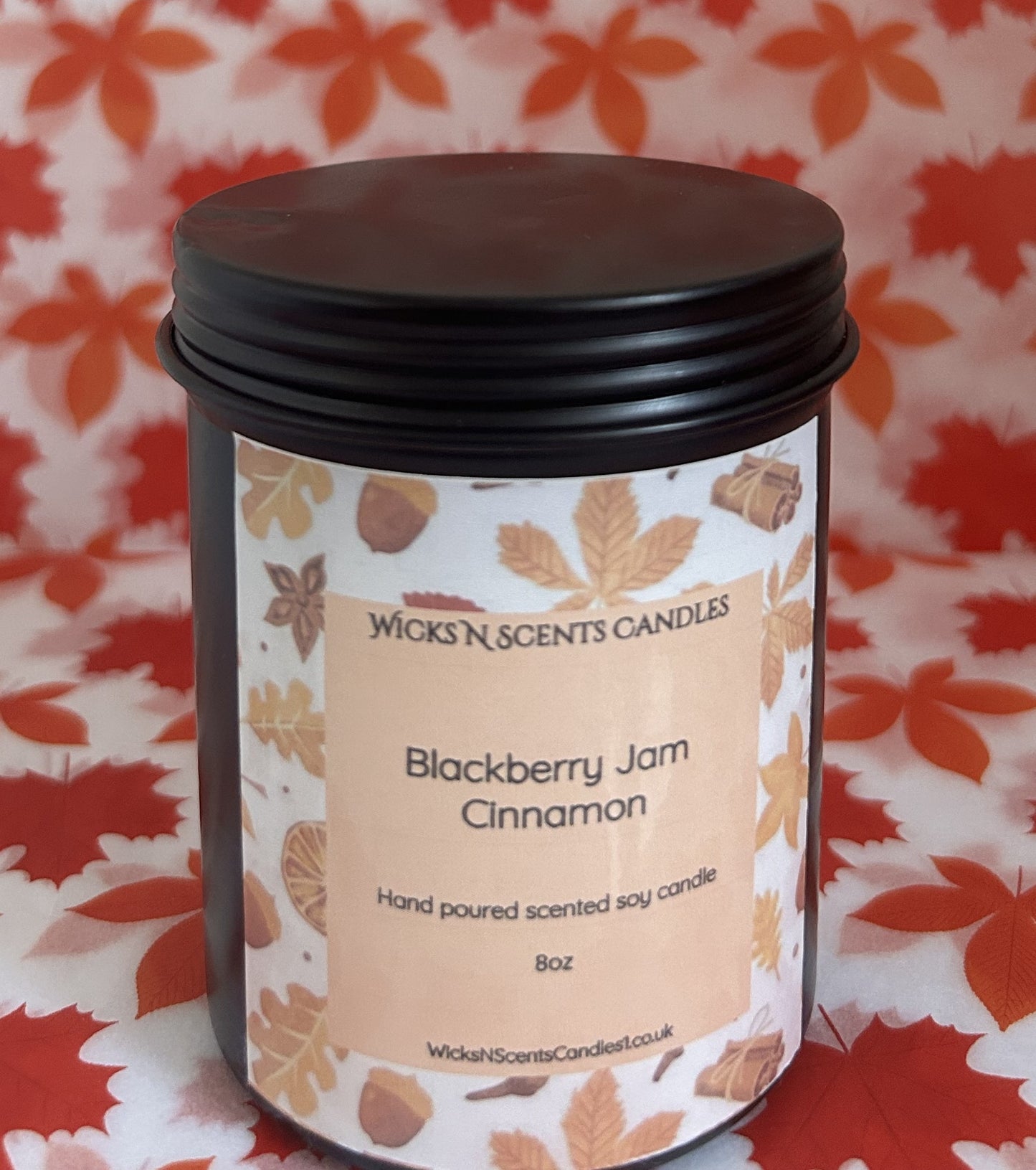 8oz Tin Candle- Blackberry Jam Cinnamon