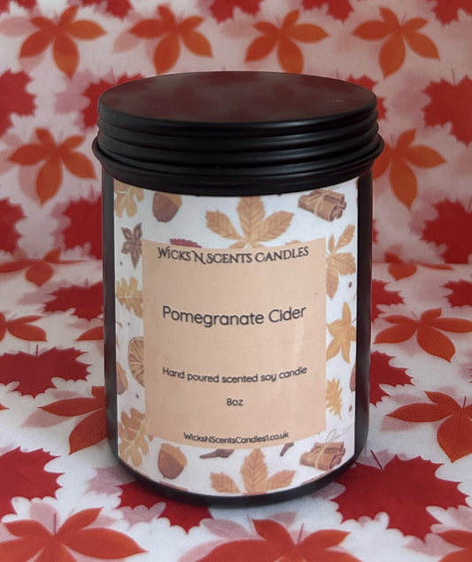 8oz Tin Candle- Pomegranate Cider