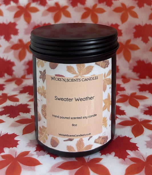 8oz Tin Candle- Sweater weather