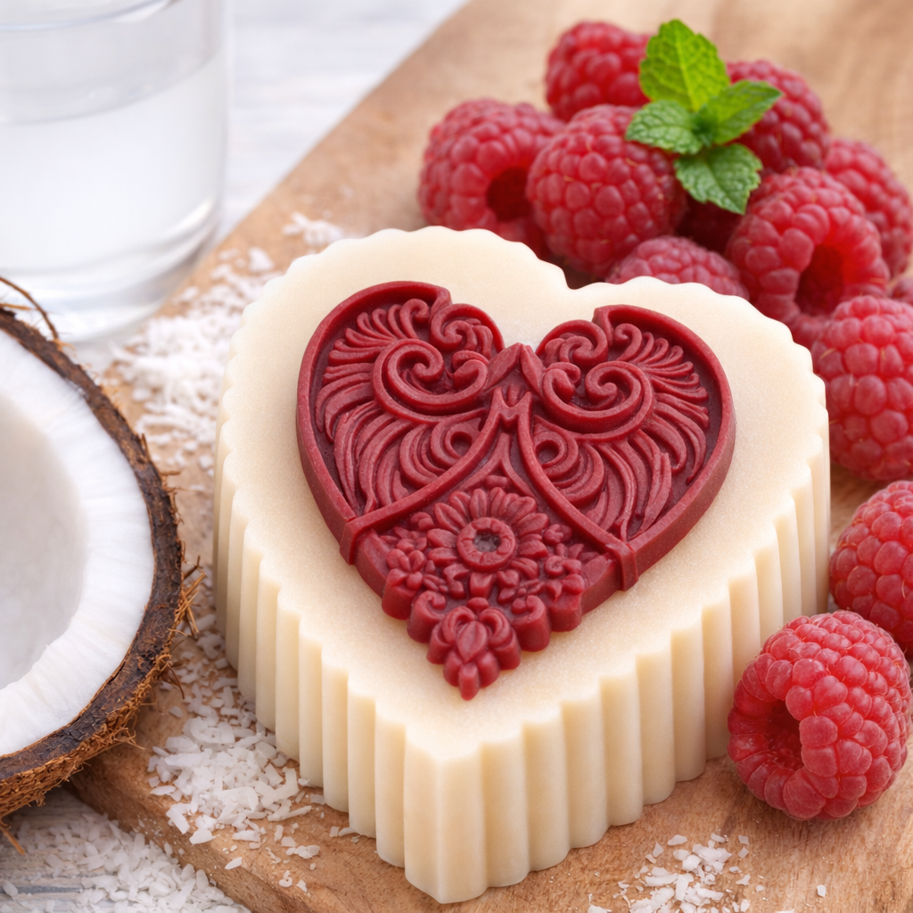 Heart Muffin Melts Coconut Water & Raspberry