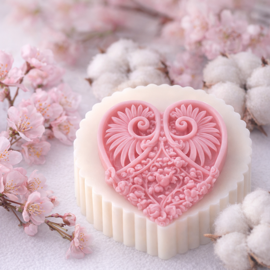Heart Muffin Melts Cherry Blossom & Nordic Cotton