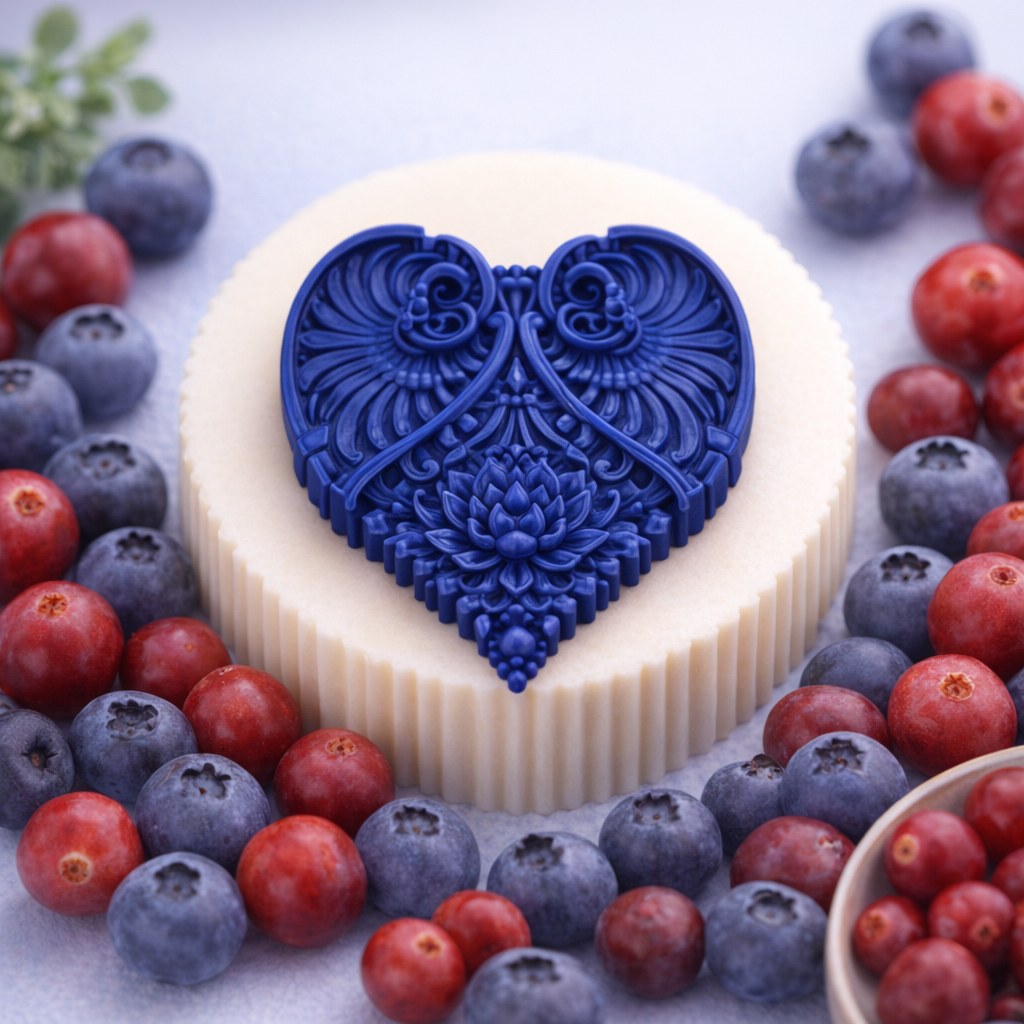 Heart Muffin Melts Blueberry & Cranberry
