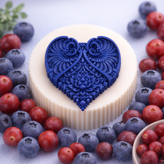 Heart Muffin Melts Blueberry & Cranberry