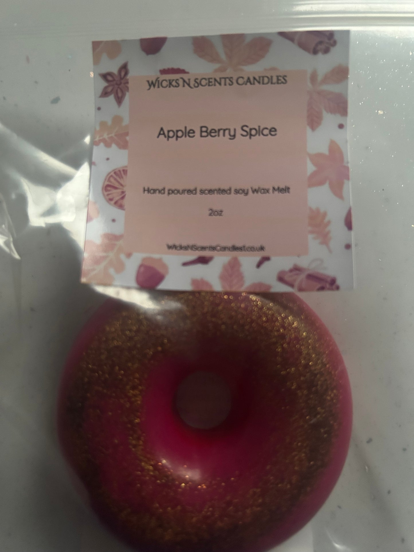 Donut Wax Melt- Apple Berry Spice