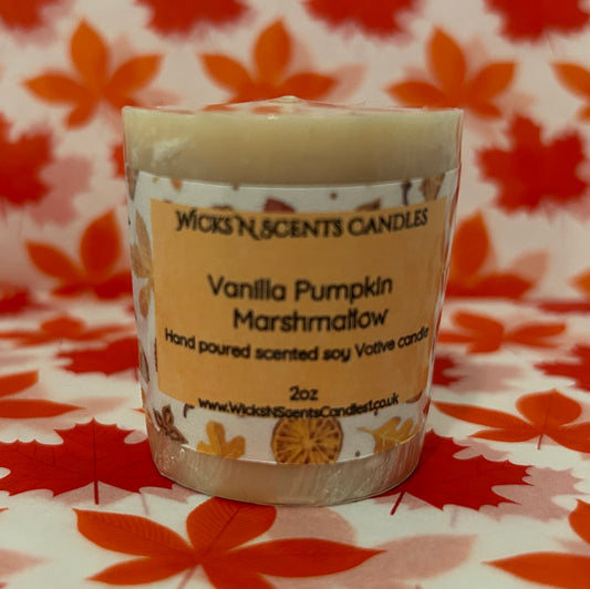 Votive Candle- Vanilla Pumpkin Marshmallow